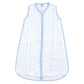Hudson Baby Unisex Baby Muslin Cotton Sleeveless Wearable Sleeping Bag, Sack, Blanket, Blue Stars, 12-18 Months