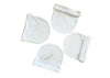 Picksparrow UnisexChild Soft Cotton Newborn Baby Caps Set/Newborn Essentials (Solid White, Pack Of 4) (03 Months)
