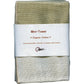 Nawrap Organic Cotton Mini Towel - 4 Ply - 10 X 10 In - Green X Ivory
