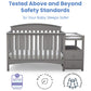Delta Children Abby Convertible Crib And Changer, Grey