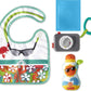 Fisher-Price Tiny Tourist Gift Set, 4 travel-themed baby toys for take-along play