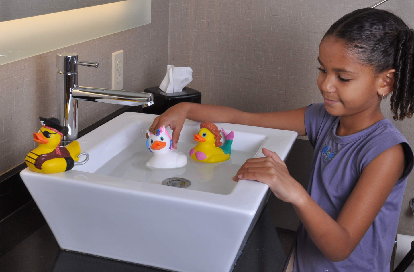 Wild Republic Rubber Ducks, Bath Toys, Kids Gifts, Pool Toys, Water Toys, Sea Turtle, 4