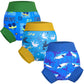 Moomoo Baby Swim Diapers 3 Pcs Waterproof Reusable Swim Diapers For Baby Swim Lesson 3T