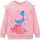 Retsugo Toddler Girls Outfits Girls Dinosaur Clothes Long Sleeve Dino Tshirt And Pants 2Pcs Dinosaur Outfit For Girls Clothes Fa