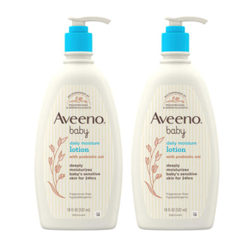 Aveeno Baby Daily Moisture Body Lotion For Sensitive Skin, Hypoallergenic Moisturizing Baby Lotion With Nourishing Oat To Deeply