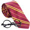 Cosplay Wizard Tie And Novelty Glasses Frame For Kids Halloween Christmas Birthday Dress Up Party Magic Costume Accessory, Unise