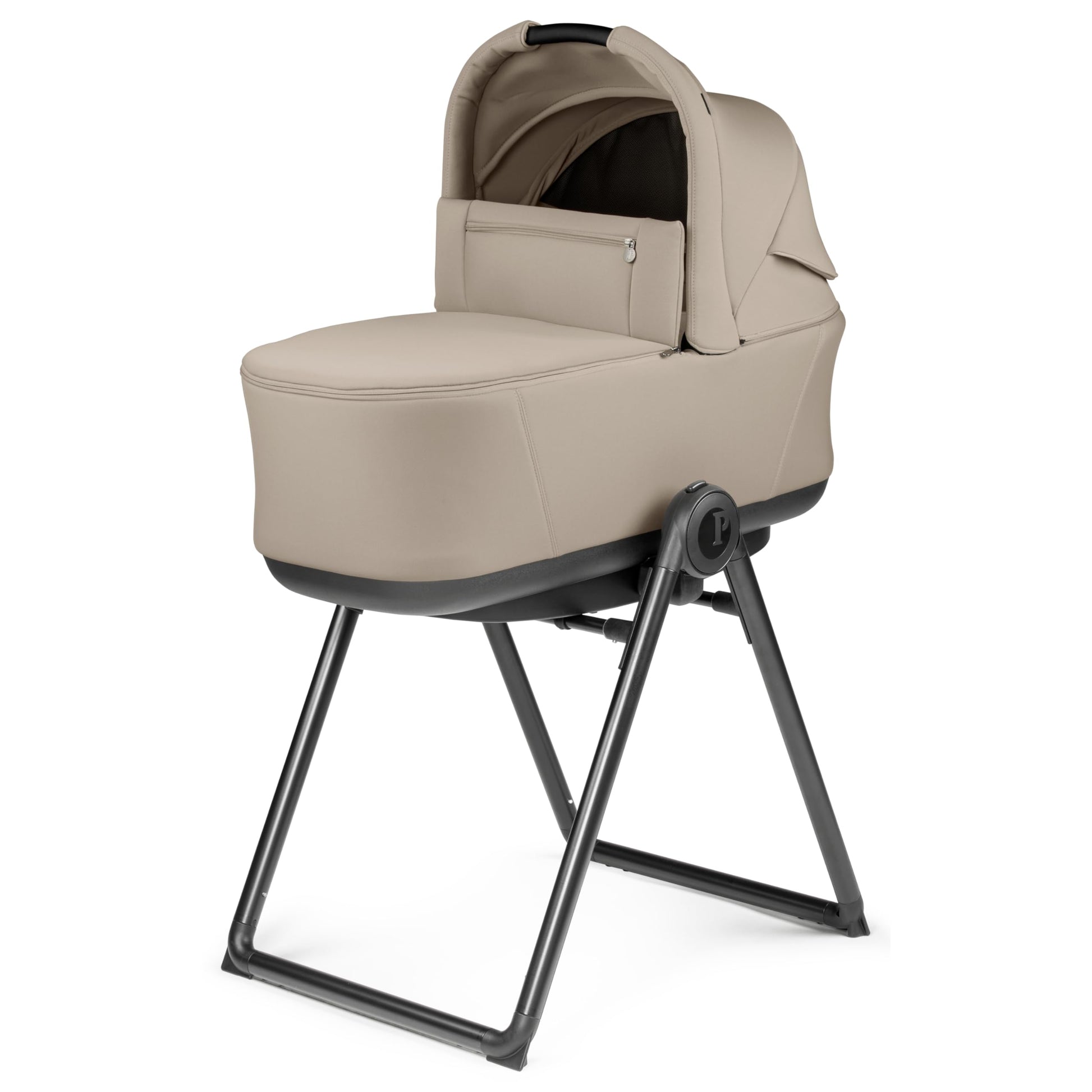 Peg Perego Pop Up Bassinet with Stand by Me for City Loop, Vanilla Blend (Black & Cream)
