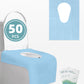Flogoso 50 Pack Disposable Toilet Seat Covers 16X24 Inch Extra Large Individually Wrapped Toilet Seat Shields Travel Accessories