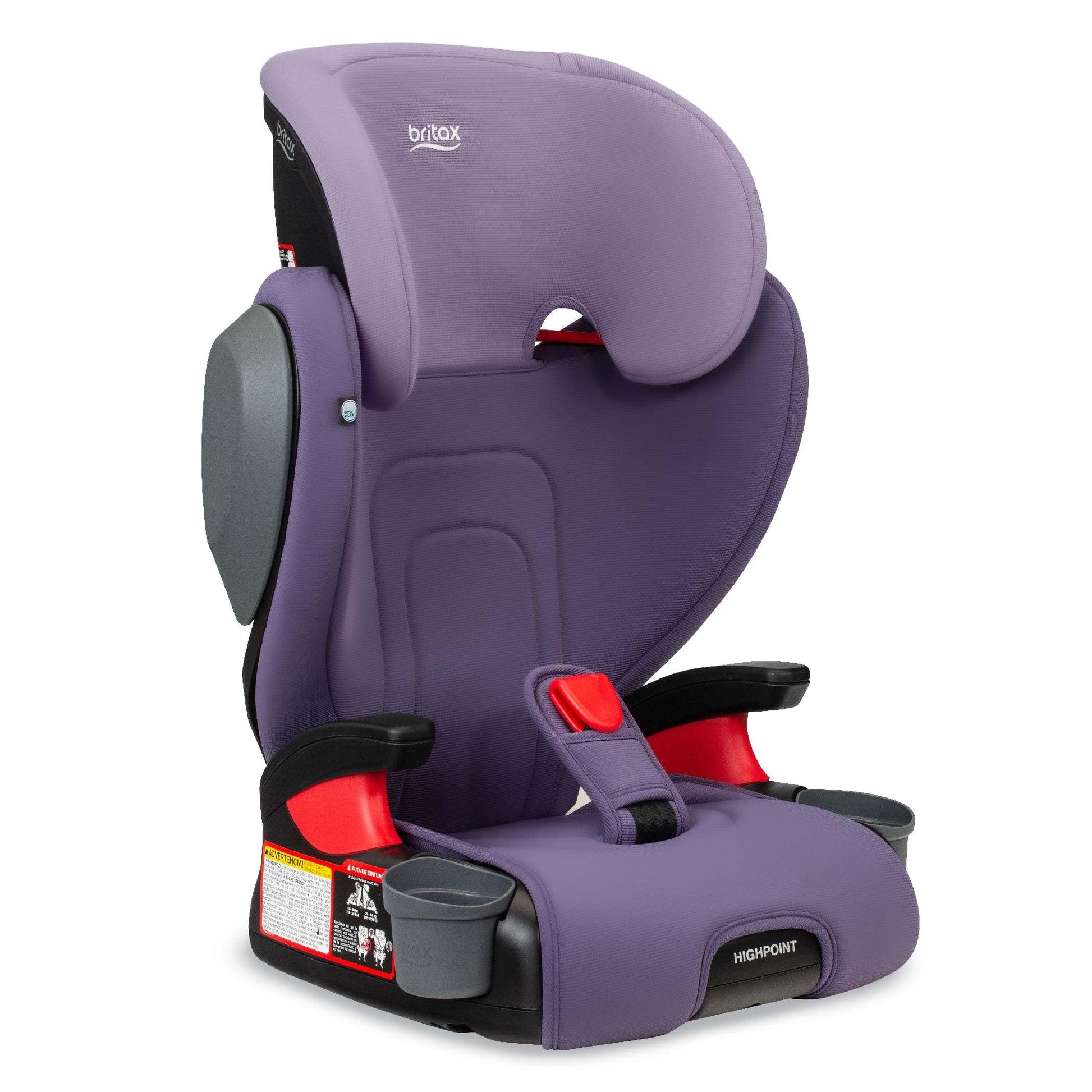 Britax Highpoint Backless Belt-Positioning Booster Seat, Safewash Purple Ombre
