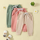 Yoawdats Baby Boys' 3-Pack Pull-On Jogger Pants Girls' Knit Pants Classic Fit Elastic Waist Toddler Pants Infant Long Pants, Pin