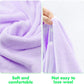 Romasa Toddler Hooded Bath Towel Ultra Soft Towel Highly Absorbent Bathrobe Blanket For Boys Girls- 27.5' X 55' (Purple)