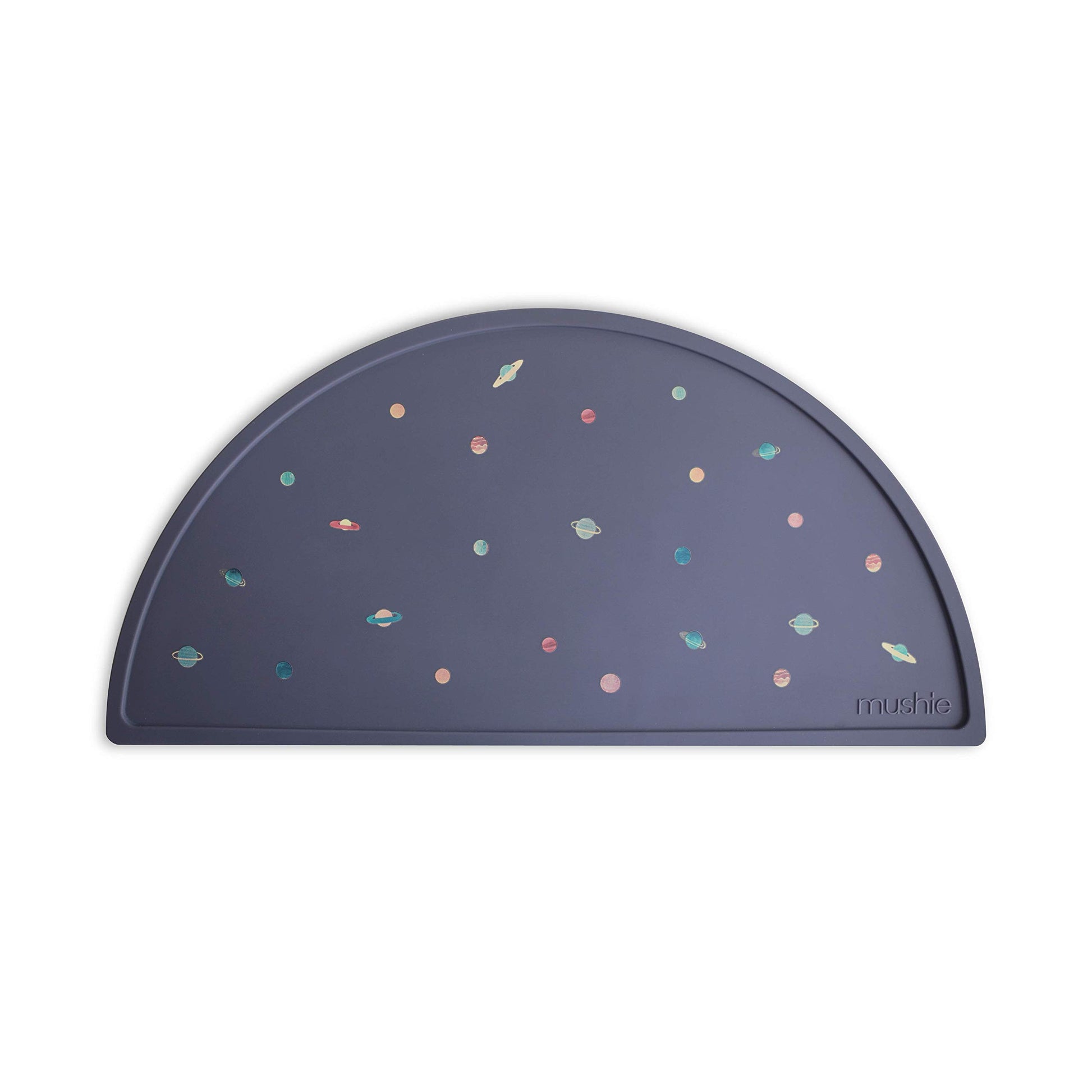 Mushie Silicone Placemat For Kids  Bpa-Free Non-Slip Design (Planets)