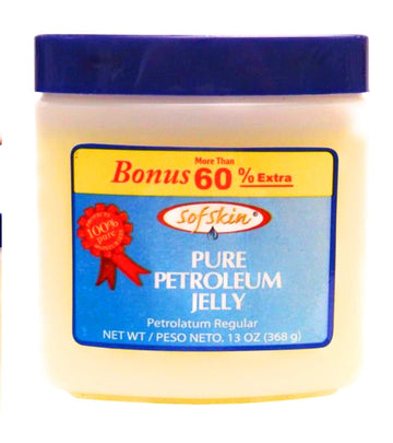 SOFSKIN 100% Pure Petroleum Jelly (Amber Yellow) 170 gm  No Smell, No Artificial Colour. Made in India. Export Surplus. (See Vi