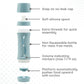 Subo Baby Food Bottle | No Mess Squeeze-Free Toddler Self Feeder | Feeding Bottle To Replace Resuable Pouches | (Duck Egg Blue)
