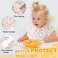 Mepase 10 Pcs Large Muslin Baby Girl Bibs Drool Teething Bibs Lap Shoulder For Boy Girls Teething(Elegant Colors)