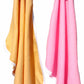 BRANDONN Newborn Biggest Size (36 INCH X 27 INCH) with Fancy Boon Border Baby Blanket for Babies (Pack of 2;Beige & Pink)