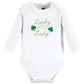 Hudson Baby Unisex Baby Cotton Long-Sleeve Bodysuits Lucky Lady, 9-12 Months