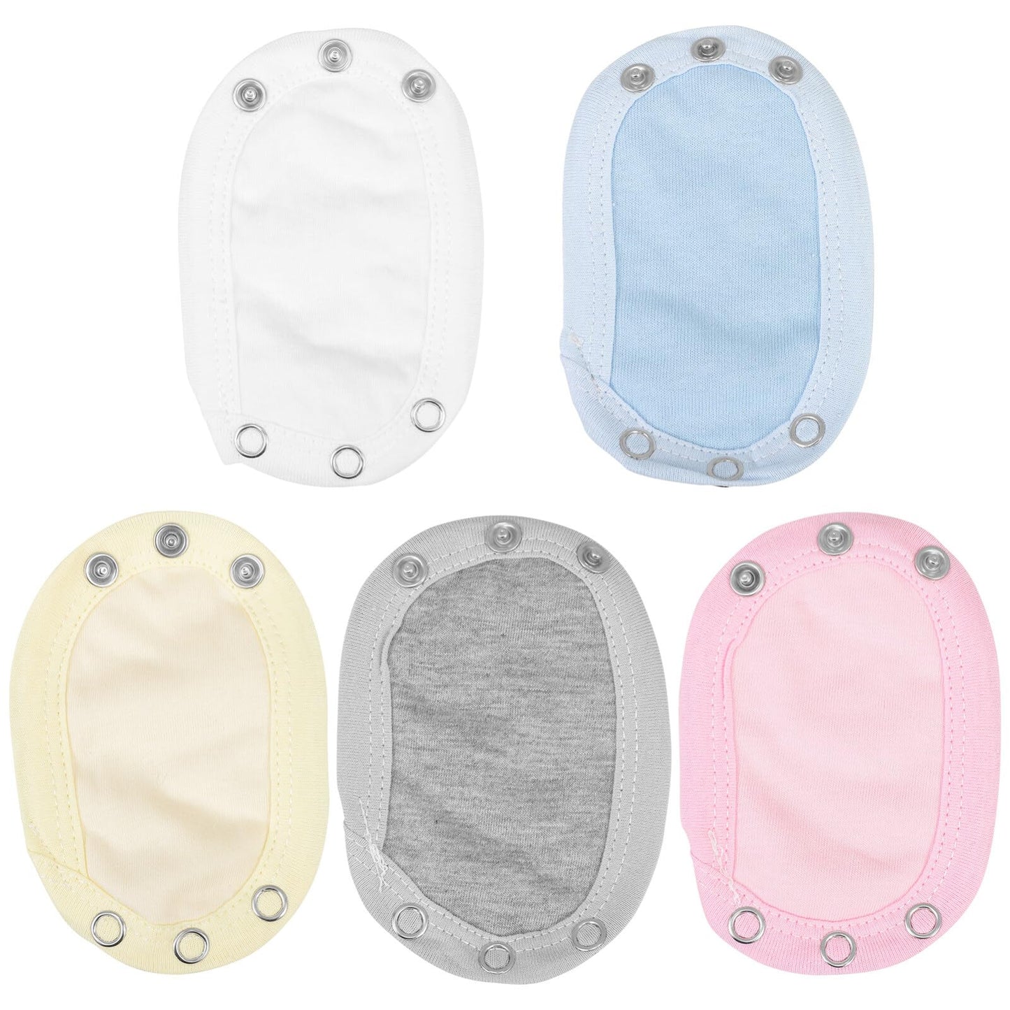 Packove 5 Pcs Bodysuit Extender Snap Onesie Extenders Baby Bodysuit Extender Baby Clothes Extender Jumpsuits Extenders For Boys