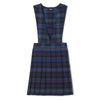 French Toast Big Girls V-Neck Jumper, Bluered Plaid, 10