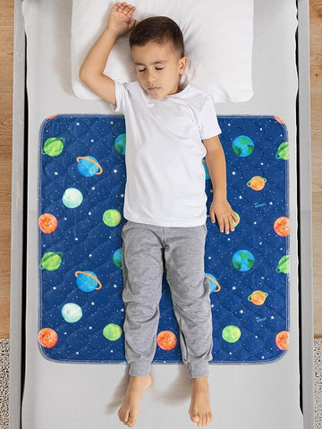2X Potty Training Waterproof Bed Pad- Night Time Bed Protector Excellent For Toilet Training, Incontinence & Bedwetting, Reusabl