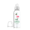 Dr. Brown'S Milestones Narrow Sippy Bottle, 100% Silicone Soft Sippy Spout, 8Oz/250Ml, Flamingo, 6M+