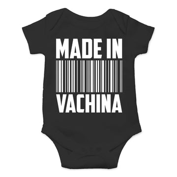 Made In Vachina - Funny Cute Infant Creeper Short Sleeve Bodysuits Infant Funny Baby Romper(Black, Newborn)