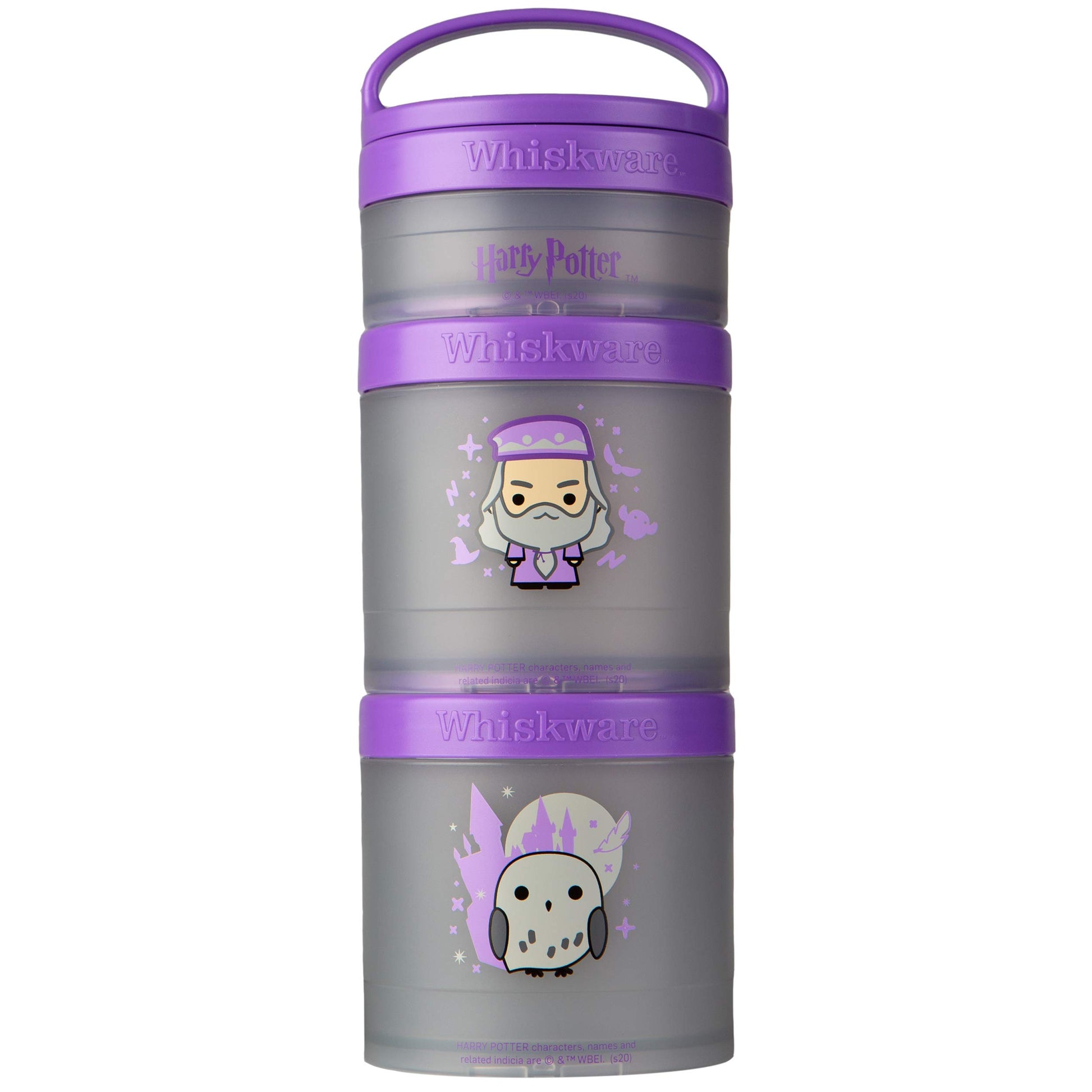 Whiskware Harry Potter Stackable Snack Pack, Dumbledore and Hedwig