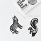 Wee Gallery Black and White Art Flash Cards for Babies, High Contrast Educational Animal Picture Cards, Baby Visual Stimulation,