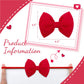 Yanjie Valentine'S Baby Headbands Red And Pink Bows Newborn Heart Headbands Wide Hairbands Valentines Gift Baby Girl Hair Access