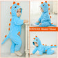 Tonwhar Baby Boy'S Girl'S Animal Bodysuit Infant And Toddler'S Romper Jumpsuit Halloween Costume Partywear(3-4T,Blue Dino)