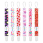 Babygoal Heart Pacifier Clips, 6 Pack Binky Paci Holder And Leash For Boys And Girls Fits For Most Pacifier, Binkie Styles & Bab