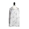Boppy Nursing Cover for Breastfeeding, Gray Ferns, Apron Style with Storage Pocket, Rigid Neckline to See Baby While Feeding, an