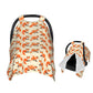 Muishi Painting Animal Fox Print Baby Car Seat Canopy Nursing Cover for Newborn Car Seat Breastfeeding Covers Blanket Newborn Sh