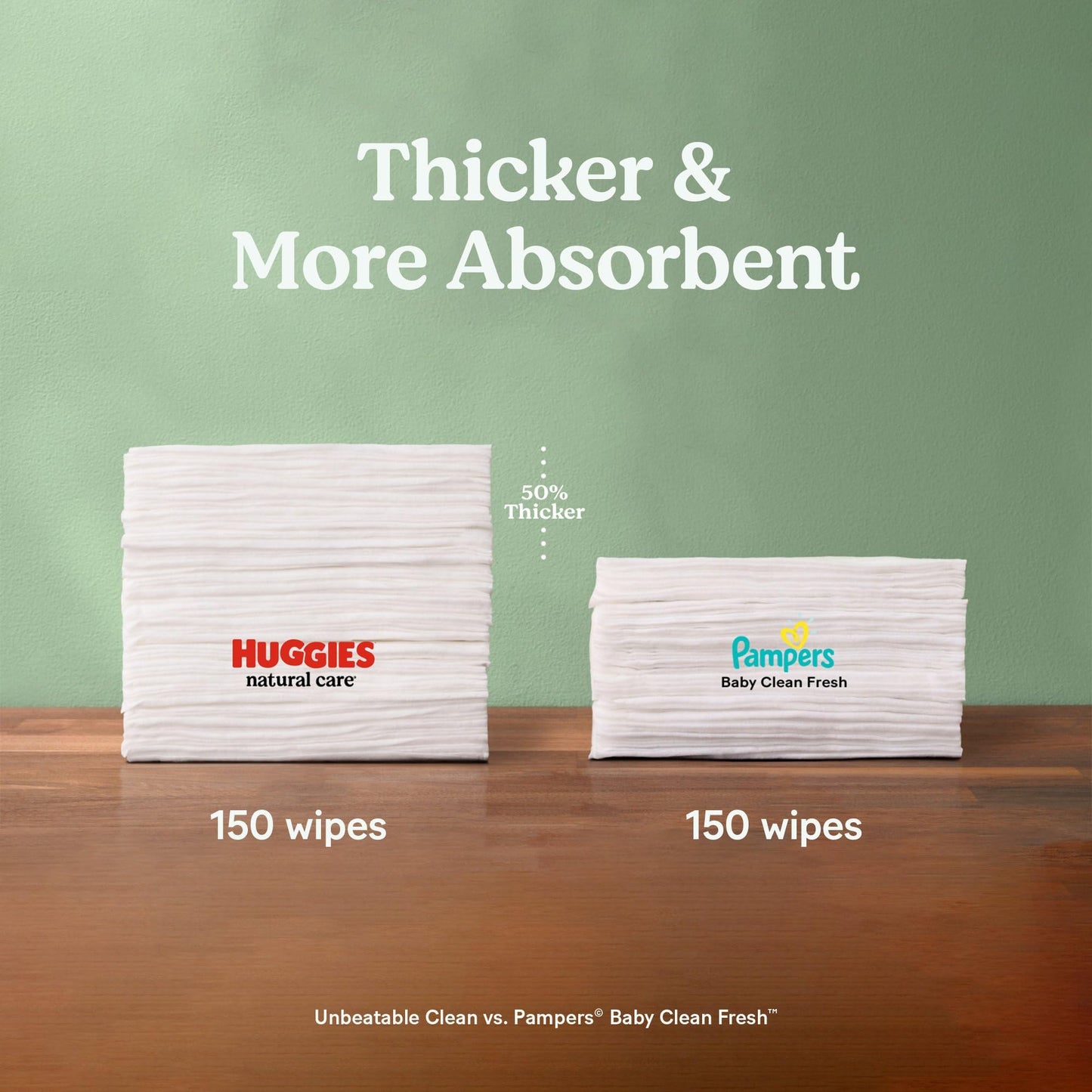 Huggies Natural Care Sensitive Baby Wipes, Unscented, Hypoallergenic, 99% Purified Water, 10 Flip-Top Packs (560 Wipes Total)