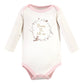 Hudson Baby Unisex Baby Cotton Long-Sleeve Bodysuits, Enchanted Forest Dream, 0-3 Months