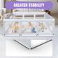 Hiaksedt Large Baby Playpen 74X50 Inch Playpen For Babies And Toddlers, Play Yards For Indoor & Outdoor With Zipper Gates, Breat