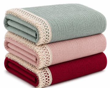 Varniya Lifestyles | 100% Organic Crinkled Muslin Cotton Baby Swaddle  UltraSoft, Hypoallergenic | 120100 cm | Mint,Salmon,Cra