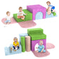 ITEFDTUTNE Toddler Climbing Toys Indoor, 8-Piece Soft Foam Blocks for Toddlers, Colourful Blocks for 3 Years Old, Indoor Climb a