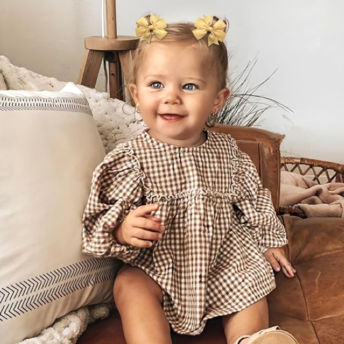 50Pcs 2 Inches Baby Girls Hair Bows Ties Mini Pinwheel Boutique Elastic Hair Rubber Ribbon Hair Band Accessories For Kids Toddle