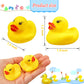 Rubber Duck Bath Toys 50PCS Mini Ducks Bulk for Kids Baby Shower Decorations Birthday Party Favors Gift Classroom Summer Beach P