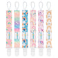 Babygoal Rainbow Pacifier Clips, 6 Pack Binky Paci Holder And Leash For Boys And Girls Fits For Most Pacifier, Binkie Styles & B