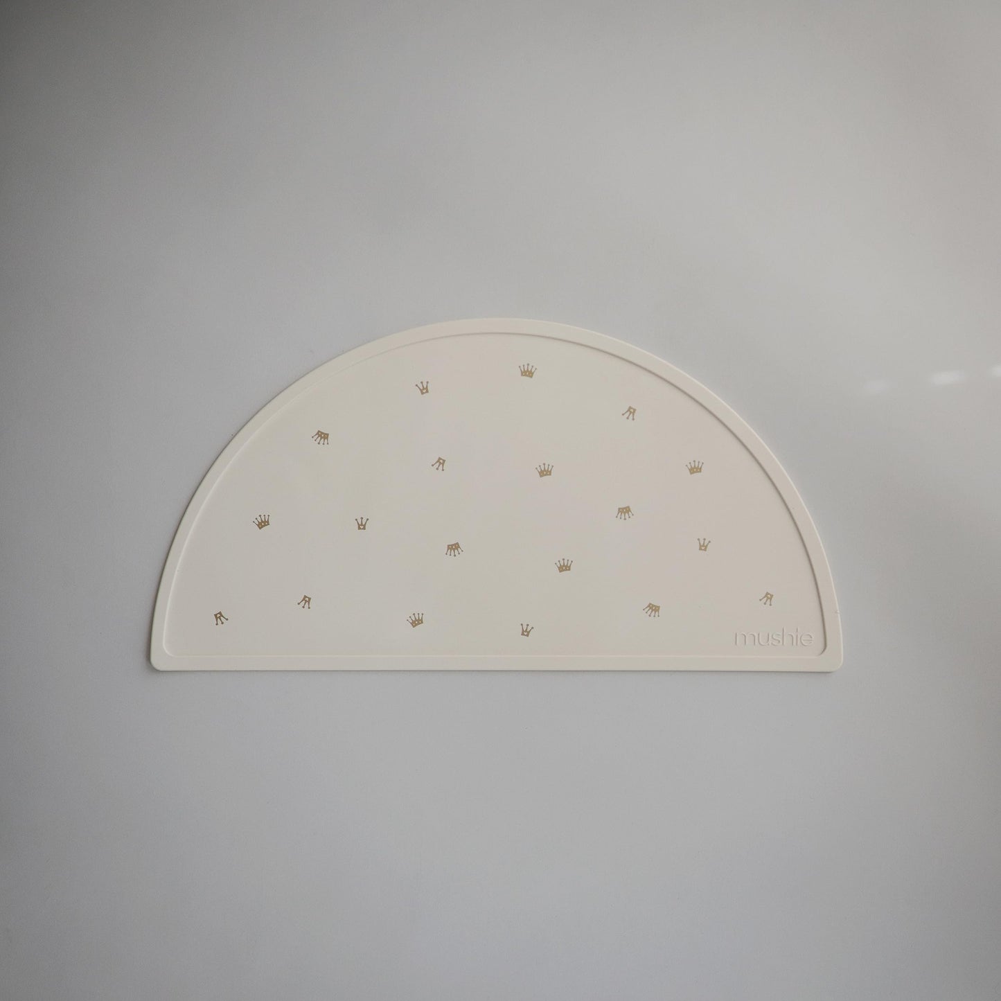 Mushie Silicone Placemat For Kids | Bpa-Free Non-Slip Design (Crowns)