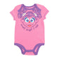 Sesame Street Elmo Cookie Monster Big Bird Infant Baby Girls 5 Pack Cuddly Short Sleeve Bodysuits Sesame Street 18 Months