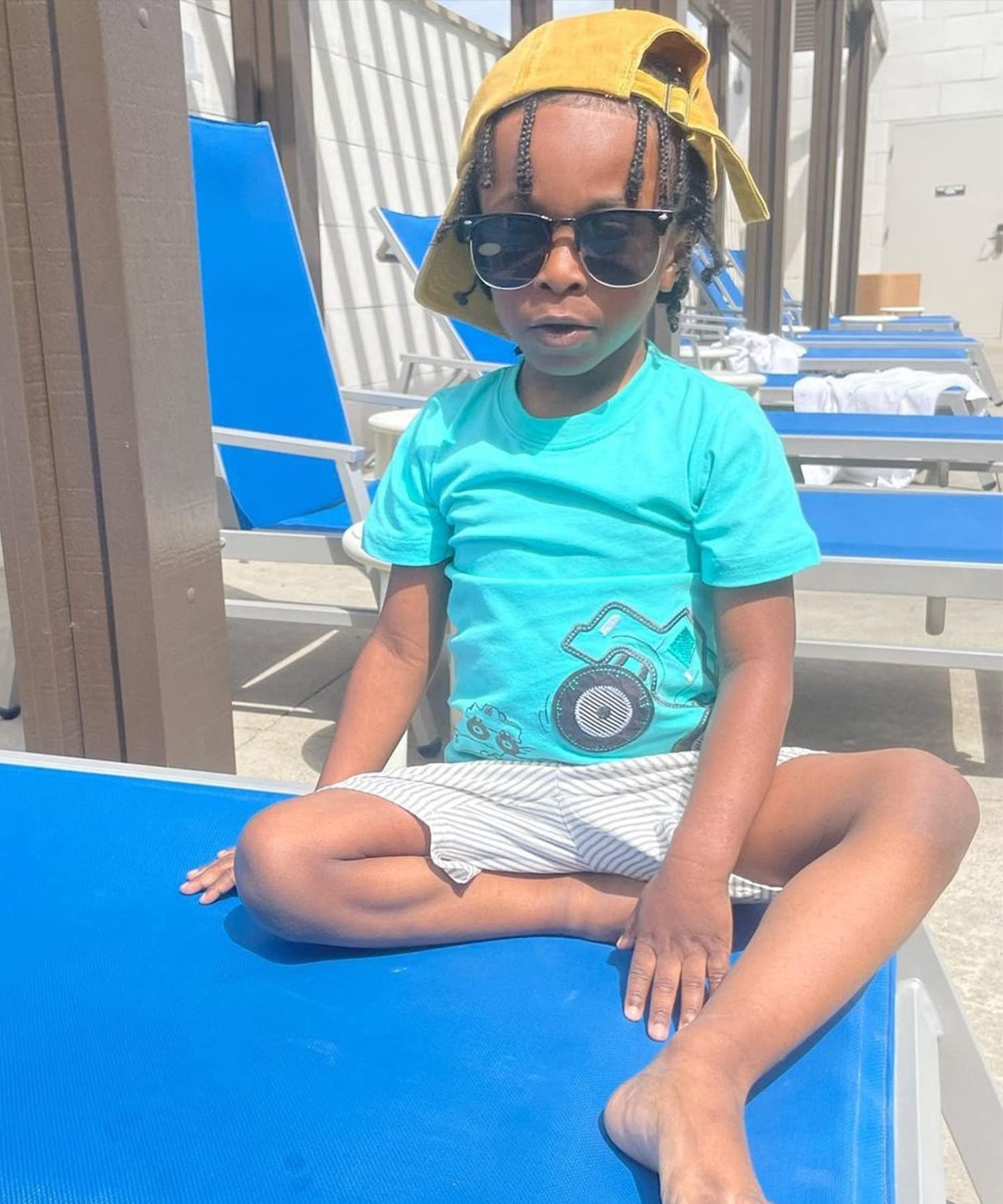 Toddler Boy'S Summer Clothes Outfits,T-Shirt And Short Clothing Set Green Truck 3T