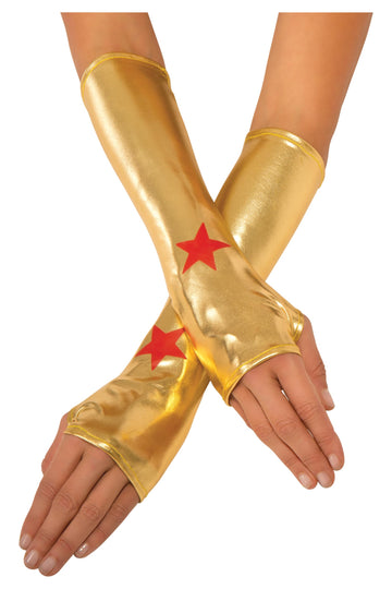 Rubies DC Comics: Wonder Woman Gauntlets for Adults, Womens No Size