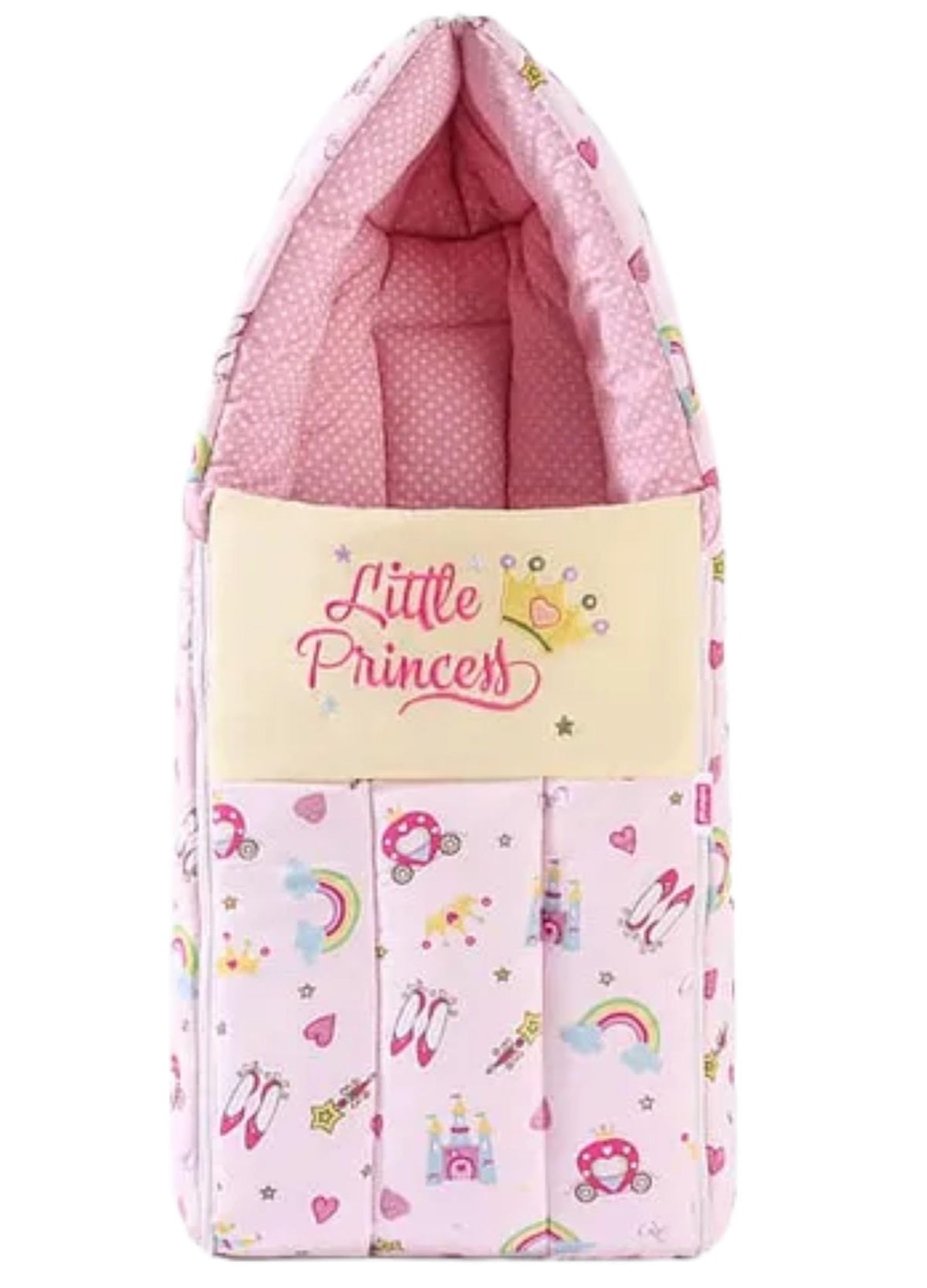 VANRAY FASHION 3 in 1 Newborn Baby Cotton Bedding Carry Nest for Sleeping Napping Resting and Travel 50 x 70 cm (Littel Princess