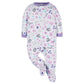 Onesies Brand Baby Girl'S 4-Pack Sleep 'N Play Footies Multi Pack, Rainbows, 6-9 Months