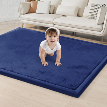 Acomopack Baby Play Mat For Floor 1.3' Thick Memory Foam Play Mat 39'  59' Tummy Time Crawling With Non-Slip Bottom For Livin