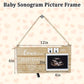 Maahongh Sonogram Picture Frame With Countdown Weeks, Ultrasound Picture Frame, Baby Gender Reveal Gifts, 4'X 3' Baby Sonogram