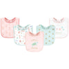 Hudson Baby Unisex Baby Cotton Bibs, Turtley Adorable, One Size
